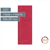 Vormerkbuch Mod. 782 2027 | 108×297 mm, Karton, rot