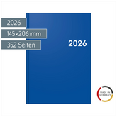 Buchkalender Mod. 795 2026 | A5, Kunststoff, blau