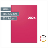 Buchkalender Mod. 795 2026 | A5, Papier, pink