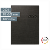 Buchkalender Mod. 796 2026 | A5, Kunststoff, schwarz