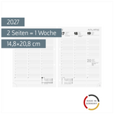 Wochen-Ersatzkalendarium Mod. 796 2027 | 14,8×20,8 cm