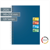 Buchkalender DATAline Mod. 796 40 2026 | A5, Karton, blau