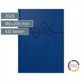 Buchkalender Mod. 798 2026 | A5, Kunstleder, blau