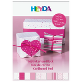 Motivkarton-Block | A4, 20 Blatt, pink