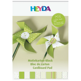 Motivkarton-Block | A4, 20 Blatt, grün