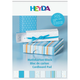 Motivkarton-Block | A4, 20 Blatt, blau