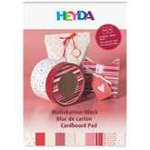 Motivkarton-Block | A4, 20 Blatt, rot