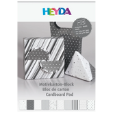 Motivkarton-Block | A4, 20 Blatt, anthrazit