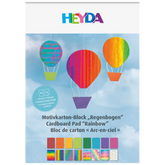 Motivkarton-Block „Regenbogen“ | A4, 16 Blatt, bunt/regenbogen