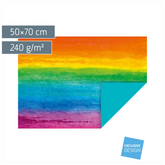 Motivkarton „Aqua Rainbow“ | 50×70 cm, 240 g/m², bunt