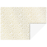 Motivkarton „Kristalle“ | 50×70 cm, 240 g/m², weiß/gold glänzend