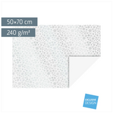 Motivkarton „Kristalle“ | 50×70 cm, 240 g/m², weiß/silber glänzend