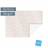 Motivkarton „Kristalle“ | 50×70 cm, 240 g/m², weiß/roségold glänzend