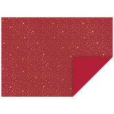 Motivkarton „Sterne“ | 50×70 cm, 240 g/m², rot/gold glänzend