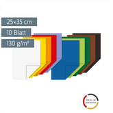 Tonpapier-Bastelmappe | 25×35 cm, 10 Blatt, 130 g/m²