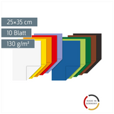 Tonpapier-Bastelmappe | 25×35 cm, 10 Blatt, 130 g/m²