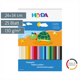 Tonpapier-Superblock | 24×34 cm, 25 Blatt, mehrfarbig