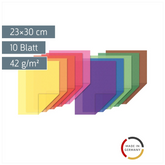 Transparentpapier „Drachenpapier“ Heft | 23×30 cm, 10 Blatt, 42 g/m²