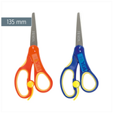 Kinderschere Soft-Touch | abgerundet, 135 mm, sortiert, blau, orange