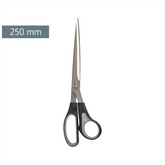 Papierschere Soft-Touch | spitz, 250 mm, schwarz/grau