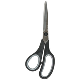 Universalschere Soft-Touch Linkshänder | spitz, 210 mm, schwarz/grau