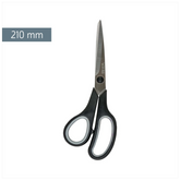 Universalschere Soft-Touch Linkshänder | spitz, 210 mm, schwarz/grau