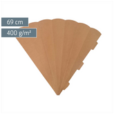 Schultüten-Rohling Zuschnitt | 69 cm, 400 g/m², natur