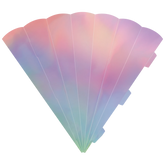 Schultüten-Zuschnitt | 69 cm, 400 g/m², silber irisierend