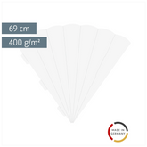 Schultüten-Zuschnitt | 69 cm, 400 g/m², weiß