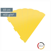 Schultüten-Zuschnitt | 69 cm, 400 g/m², sonnengelb