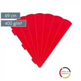 Schultüten-Rohling Zuschnitt | 69 cm, 400 g/m², hellrot