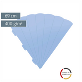 Schultüten-Rohling Zuschnitt | 69 cm, 400 g/m², hellblau