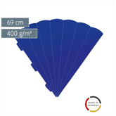 Schultüten-Rohling Zuschnitt | 69 cm, 400 g/m², königsblau