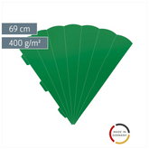 Schultüten-Zuschnitt | 69 cm, 400 g/m², mittelgrün
