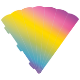 Schultüten-Zuschnitt | 69 cm, 400 g/m², regenbogen