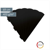 Schultüten-Zuschnitt | 69 cm, 400 g/m², schwarz