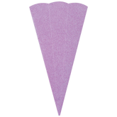 Schultüten-Rohling Zuschnitt mit Glitter | 69 cm, 400 g/m², violett