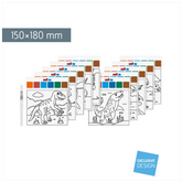 Mal-Set „Dinosaurier“ | 150×180 mm