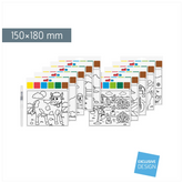Mal-Set „Bauernhof“ | 150×180 mm