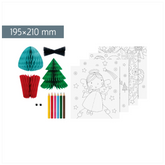 3D-Mal-Set „Weihnachten“ | 195×210 mm