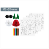 3D-Mal-Set „Lustige Freunde“ | 195×210 mm