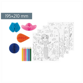 3D-Mal-Set „Unterwasser“ | 195×210 mm