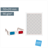 3D-Zeichen-Set | 150×210 mm, 90 g/m²