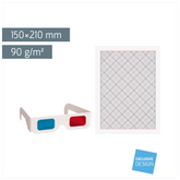 3D-Zeichen-Set | 150×210 mm, 90 g/m²