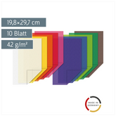 Transparentpapier „Drachenpapier“ Bastelmappe | 19,8×29,7 cm, 10 Blatt, 42 g/m²