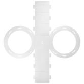 Rundlaternen-Zuschnitt | Ø 22 cm 12 cm, 400 g/m², weiß
