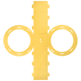 Rundlaternen-Zuschnitt | Ø 22 cm 12 cm, 400 g/m², gelb