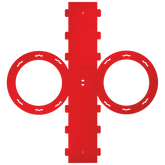 Rundlaternen-Zuschnitt | Ø 22 cm 12 cm, 400 g/m², hellrot