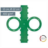 Rundlaternen-Zuschnitt | Ø 22 cm 12 cm, 400 g/m², mittelgrün