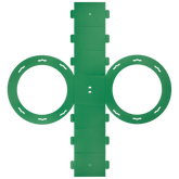 Rundlaternen-Zuschnitt | Ø 22 cm 12 cm, 400 g/m², mittelgrün